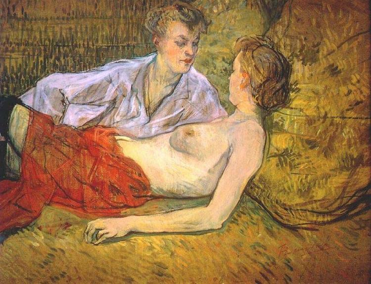 Henri de toulouse-lautrec The Two Girlfriends France oil painting art